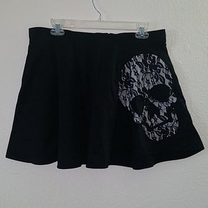 Black skirt with skull